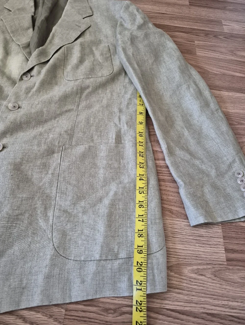 Nordstrom Natural Style Tailored in Portugal Men's Linen Blend 3-Button Blazer